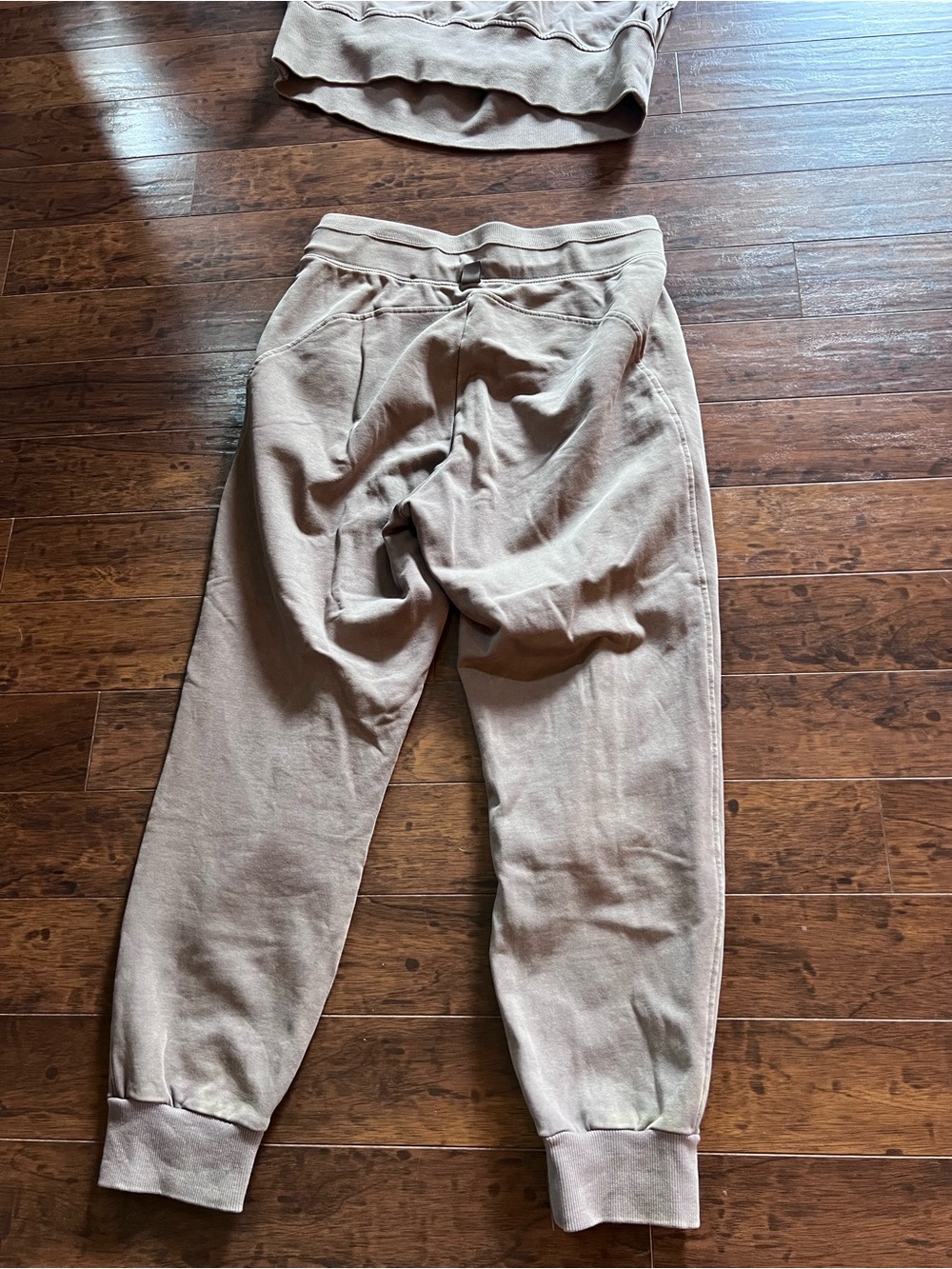 JoyLab Sweatshirt and Jogger Pants Loungewear Set Taupe French Terry Small - Picture 7 of 8